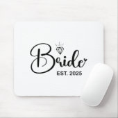 Bruid Est. 2025 Getrouwd Bruidsfeest Bache Muismat (Met muis)