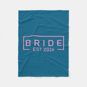 Bruid est 2026 bijpassende bruid bruidegom die zic fleece deken
