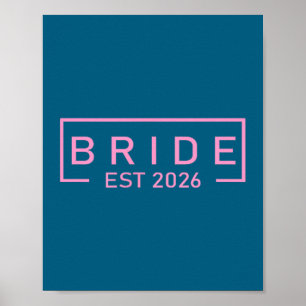 Bruid est 2026 bijpassende bruid bruidegom gereedm poster