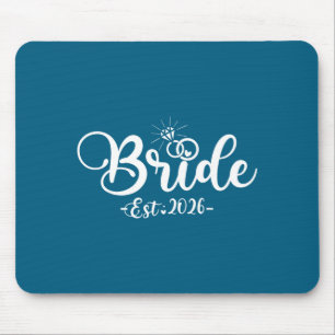 Bruid est 2026 bijpassende bruidegom verlovingshuw muismat