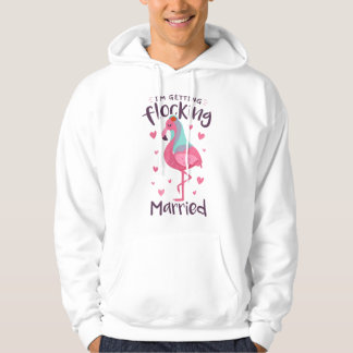 Bruid Flamingo Trouwfeest Getrouwd Bijpassend Jong Hoodie