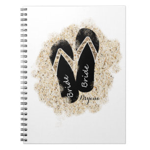 Bruid Flip Flop Sandalen Zomer Strand Bruiloft Notitieboek