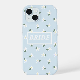 Bruid floral telefoonhoesje iPhone 15 hoesje
