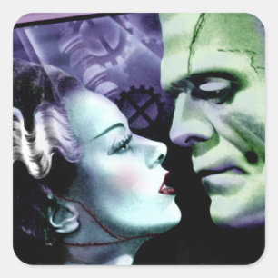 Bruid & Frankie Monsters Verliefd Horror Sticker