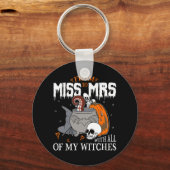 Bruid Future Mrs. Witchy Gothic Wedding Bacheloret Sleutelhanger (Voorkant)