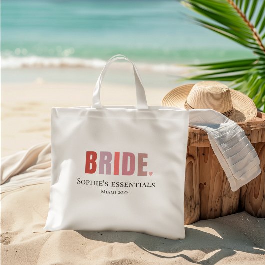 Bruid gepersonaliseerde vrijgezellencadeau tote bag