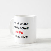 bruid, geweldige koffiemok (Voorkant links)