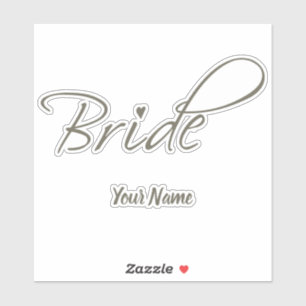 Bruid Gift Bachelorette en Verloving Stag Party Sticker