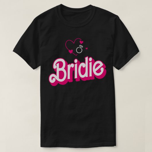 Bruid Gift Bruiloft Aankondiging Verloving Funny B T-shirt (Design voorkant)
