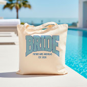 BRUID Glitter Varsity Verlovings Bruids- Tote Bag