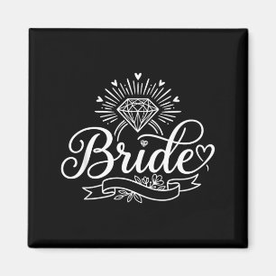Bruid Grappig Bachelorette Bruiloft Verliefd Magneet