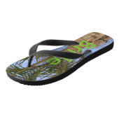 Bruid Groom Palm Trees Blue Sky Teenslippers (Schuin)