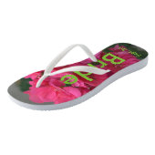 Bruid Groom Roos Geranium Teenslippers (Schuin)
