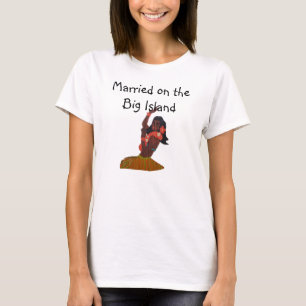 Bruid Hawaïaanse bruiloft Big Island van Hawaï T-shirt