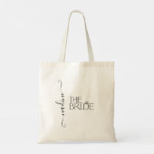 Bruid I Do Crew Aangepaste Naam Bruiloft Ring Tote Bag (Achterkant)