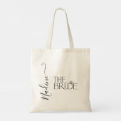 Bruid I Do Crew Aangepaste Naam Bruiloft Ring Tote Bag (Achterkant)