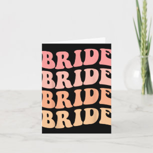 Bruid I Do Crew Retro Trouwbruid Bachelorette P Kaart
