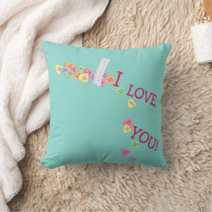 BRUID I Love You Candy Hearts Valentijnsfeest Kussen