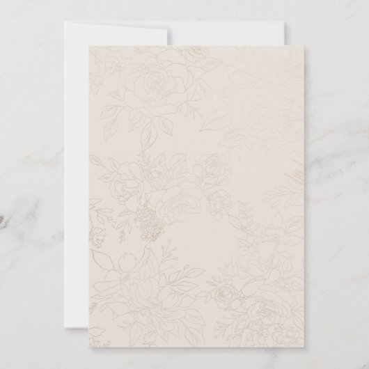 Bruid in champagne kanten bruidsjurk bridal shower kaart (Achterkant)