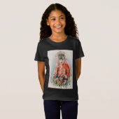 Bruid in het rood op Chinese bruiloft in Shanghai T-shirt (Voorkant volledig)