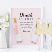 Bruid in Love Bruidsfeest Borrelbar Bruisend Bar B Poster