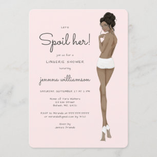 Bruid in Ondergoed Lace Lingerie Vrijgezellenfeest Kaart