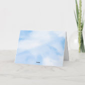 Bruid Is In De Wolken Bruidsfeest Bedankkaart (Achterkant)