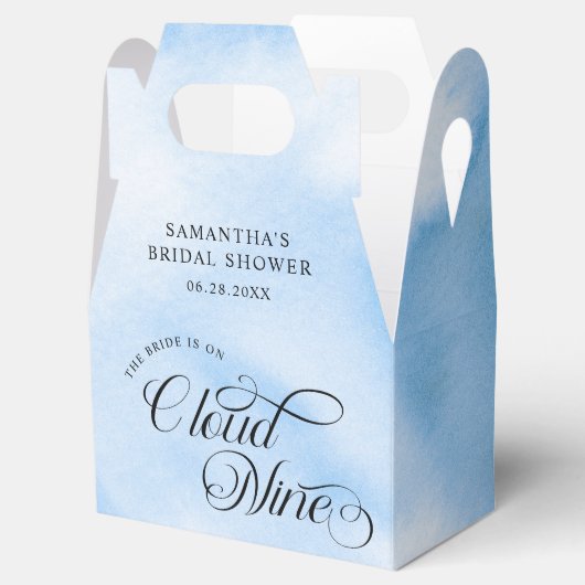 Bruid is op cloud negen Vrijgezellenfeest dank je Bedankdoosjes (Geopend)