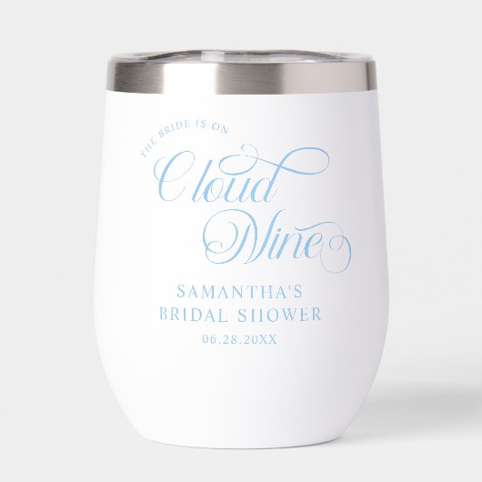 Bruid is op cloud negen Vrijgezellenfeest welkom (Achterkant)