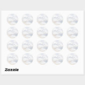 Bruid Is Op Wolk 9 Bruidsjurk Bruiloft Bedankt Ronde Sticker (Vel)