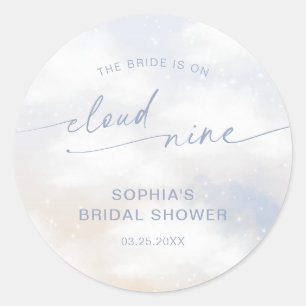 Bruid Is Op Wolk 9 Bruidsmeisjesfeest  Ronde Sticker