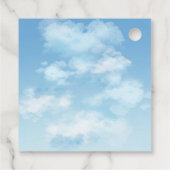 Bruid Is Op Wolk Nine Bruiloft Feest Bedankjes Labels (Achterkant)