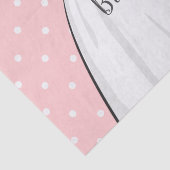 Bruid Jurk Elegant Bruiloft Partij Polka Dots Art Tissuepapier (Detail)