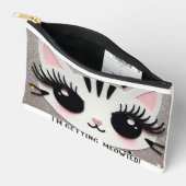 Bruid Make-up zakje, kat make-up tas (Open)