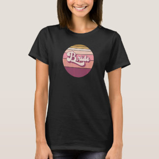 Bruid Meisjesuitje Avond Retro Vintage Zonsonderg T-shirt