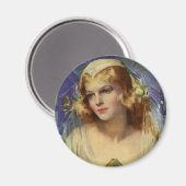 Bruid met Bijbel, Religieuze Trouwdag Magneet (Voorkant / Achterkant)