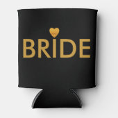 Bruid met Gouden Hart Blikjeskoeler (Voorkant)