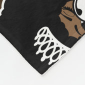 Bruid met melanine en Afro Fleece Deken (Hoek)