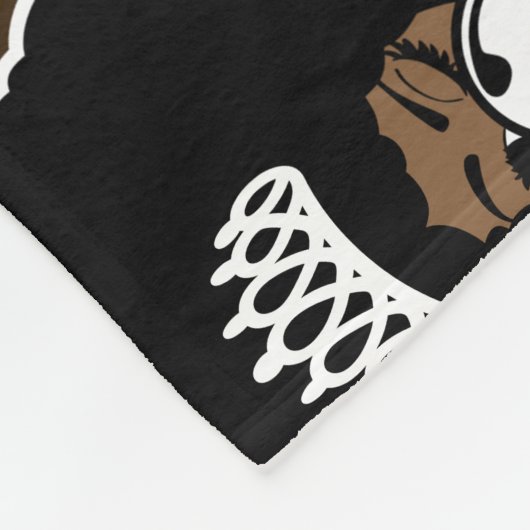 Bruid met melanine en Afro Fleece Deken (Hoek)