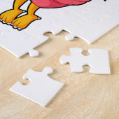 Bruid met sluier en hartballon legpuzzel (Zijkant)