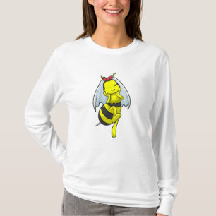 Bruid met sluier op bruiloft t-shirt