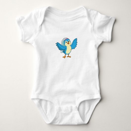 Bruid met sluier romper (Voorkant)