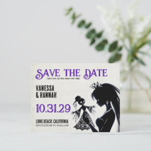 Bruid met Voodoo Doll Bride Save The Date