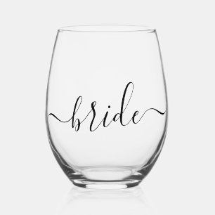 Bruid Minimalistisch Wijnglas Zonder Voet