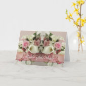 Bruid-moeder felicitaties kaart boeket (Gele Bloem)