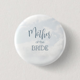 Bruid-moeder op wolk negen bruidsfeest ronde button 3,2 cm