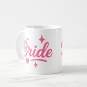 Bruid Neon Roze Koffiemok (Voorkant links)