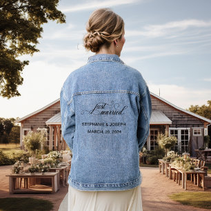Bruid Net Getrouwd Denim Jacket