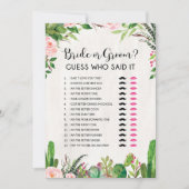 Bruid of Bruidegom Hij of Zij Fiesta Vrijgezellenf Kaart (Voorkant)