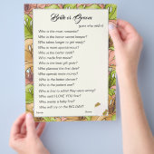 Bruid of Bruidegom vrijgezellenfeest spel Flyer (Hand)